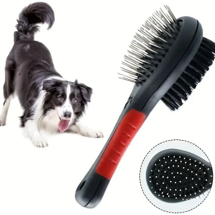 2-in-1 Double-Sided Dog Grooming Brush Comb