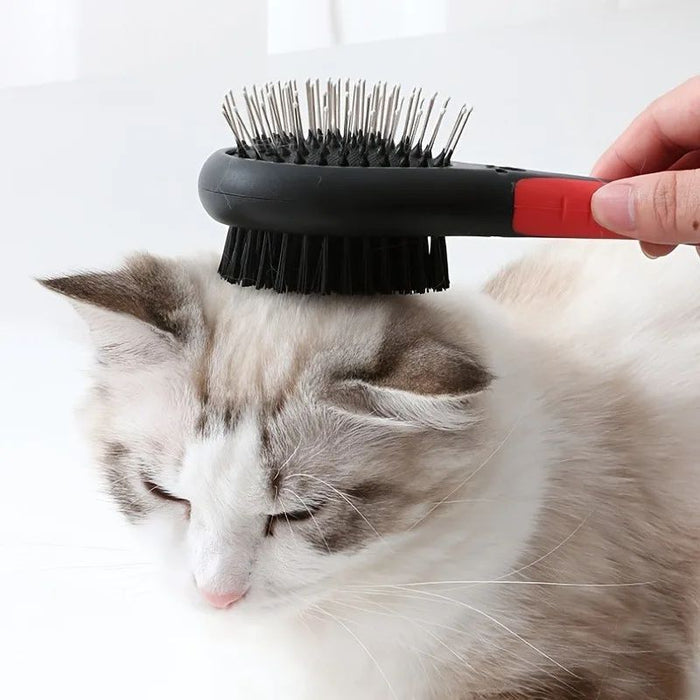 2-in-1 Double-Sided Dog Grooming Brush Comb