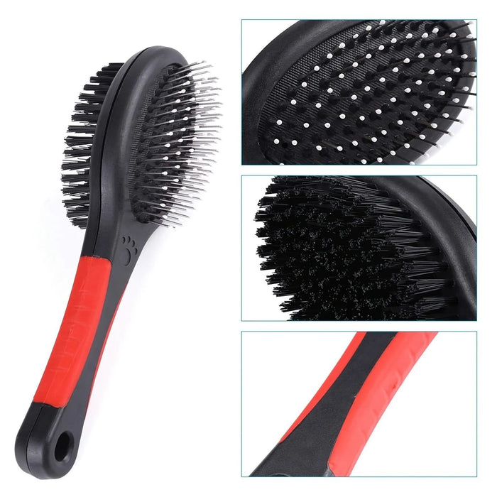 2-in-1 Double-Sided Dog Grooming Brush Comb