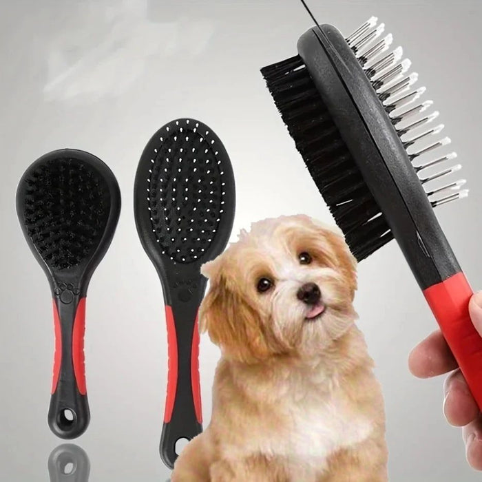 2-in-1 Double-Sided Dog Grooming Brush Comb