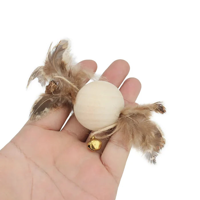 3-Piece Feather Cat Teaser Set
