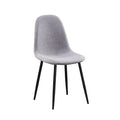 4-Piece Grey Fabric Chair Set – C-1745