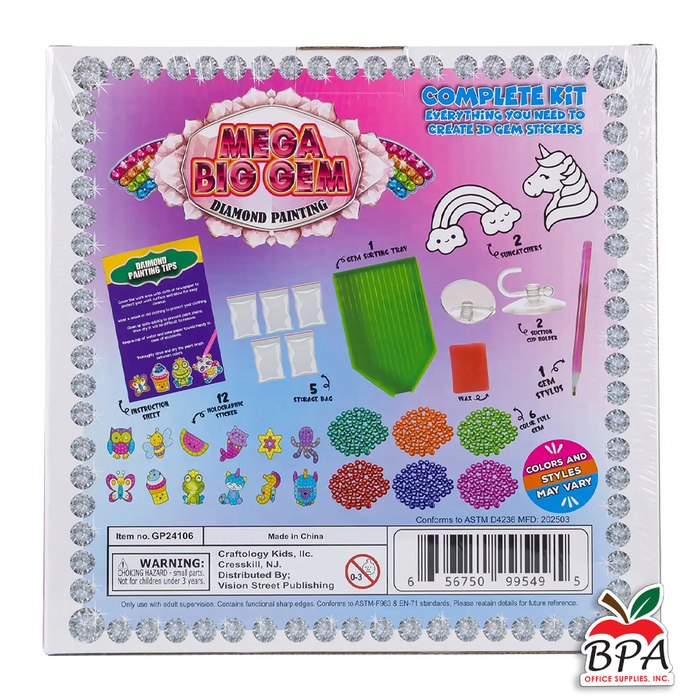 Activity Set • Mega Big Gem Diamond Painting Kit