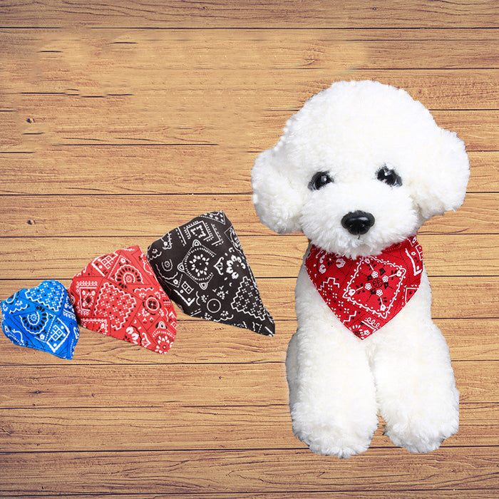 Adjustable Pet Bandana Neck Scarf Collar