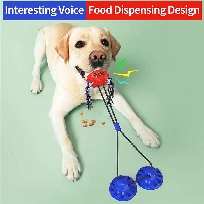 Aggressive Chew Dog Toy With Suction Cup