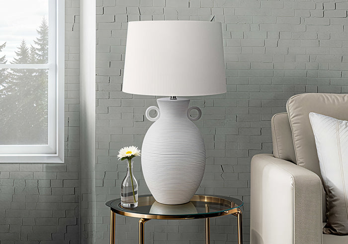 AMARA VESSEL™ – TEXTURED CERAMIC TABLE LAMP – I 9944