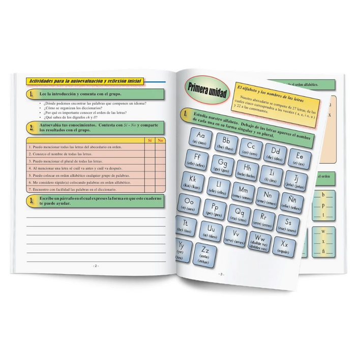 Anisa •  Cuaderno "Orden alfabético"