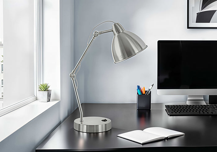 ARGENT FLEX™ – ADJUSTABLE USB TASK TABLE LAMP – I 9659