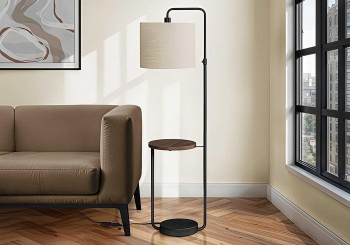 AURELION EDGE™ – MODERN ADJUSTABLE FLOOR LAMP WITH SHELF & USB – I 9753