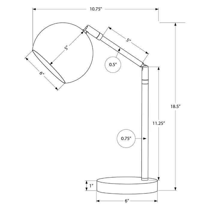 AUREX HALO™ – ADJUSTABLE GOLD TASK TABLE LAMP – I 9644