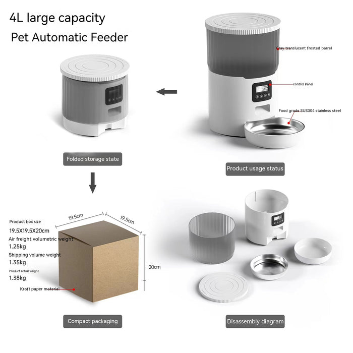 Automatic Smart Pet Feeder Food Dispenser