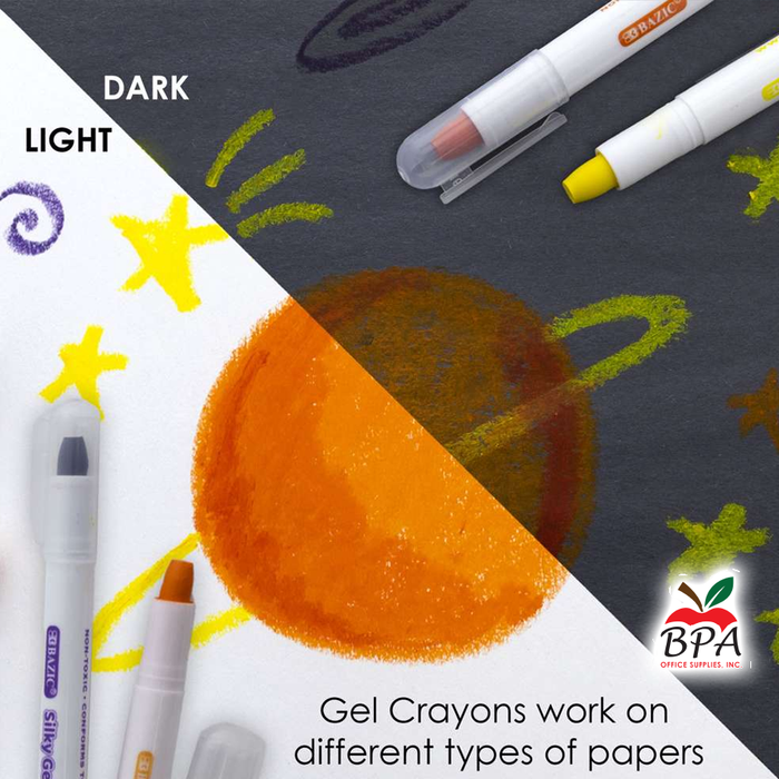 Bazic • Crayones "Twist - Silky" (24pcs)