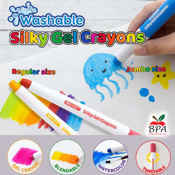 Bazic • Crayones "Twist - Silky" (24pcs)