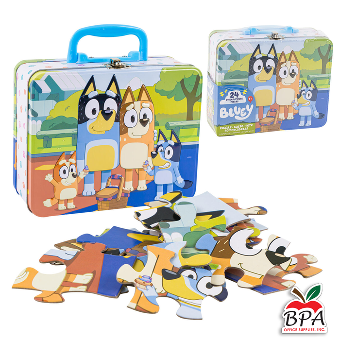 Bluey •  Lonchera con rompecabeza (24 pcs)