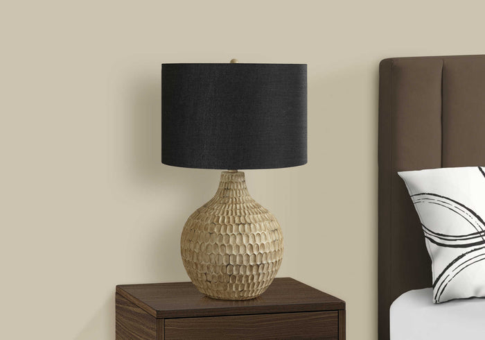 CALDERA NOIR™ – SCULPTURAL GOURD TABLE LAMP – I 9606