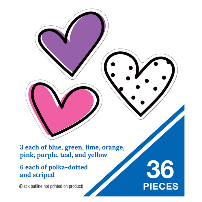 Carson Dellosa • Cut-outs  "Doodle Hearts"