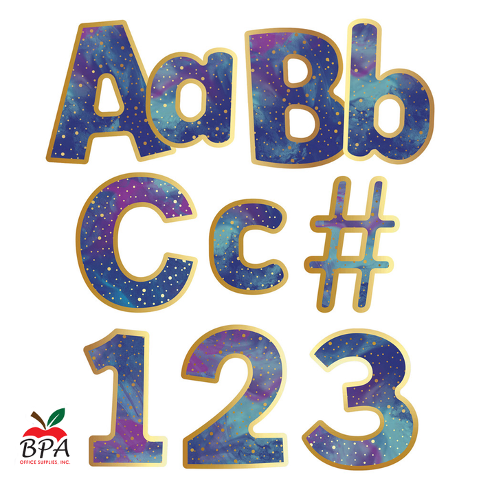 Carson Dellosa • Letras decorativas "Galaxy Combo"