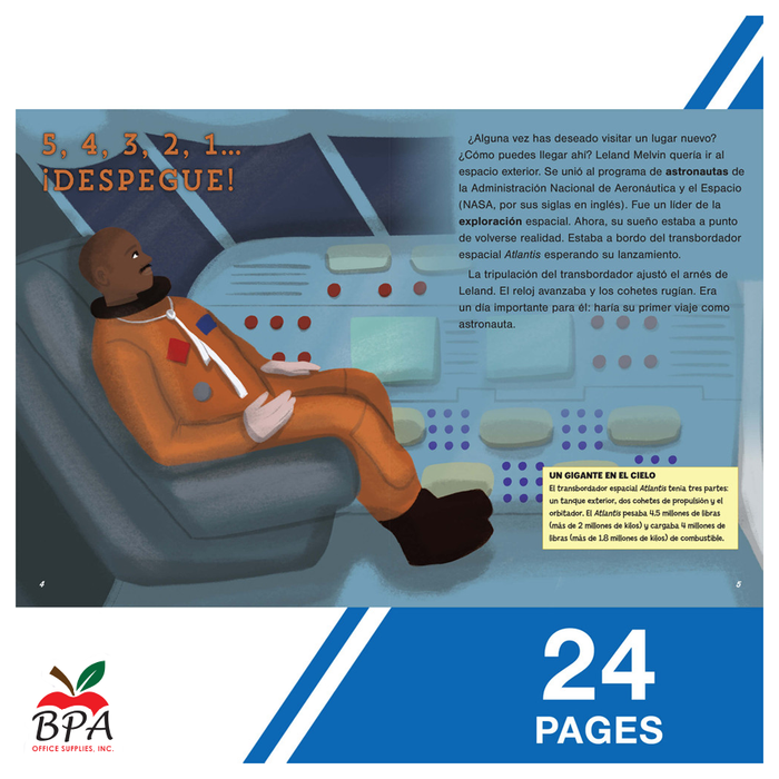 Carson Dellosa •  Libro de líderes "Leland Melvin"