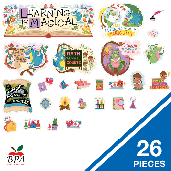 Carson Dellosa •  Set Decorativo "Fairy Tale - Learning Is Magical"