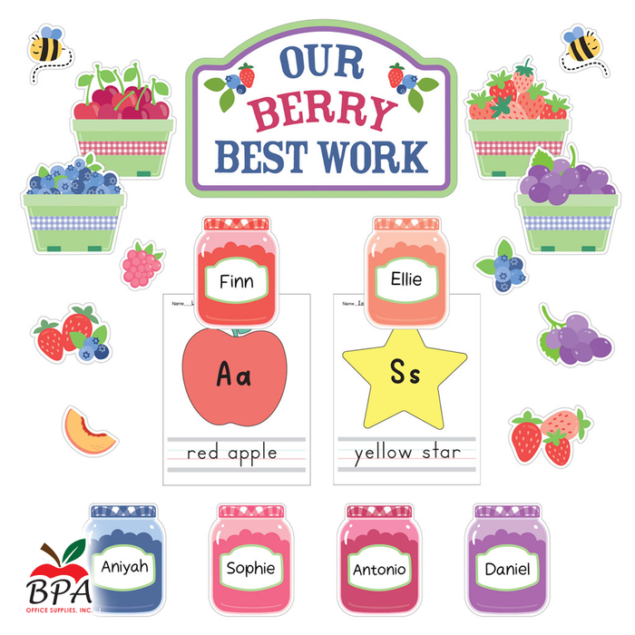 Carson Dellosa •  Set Decorativo "Farmers Market - Berry Be"