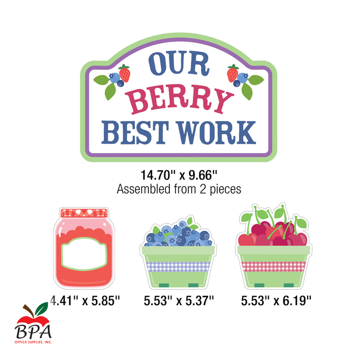 Carson Dellosa •  Set Decorativo "Farmers Market - Berry Be"