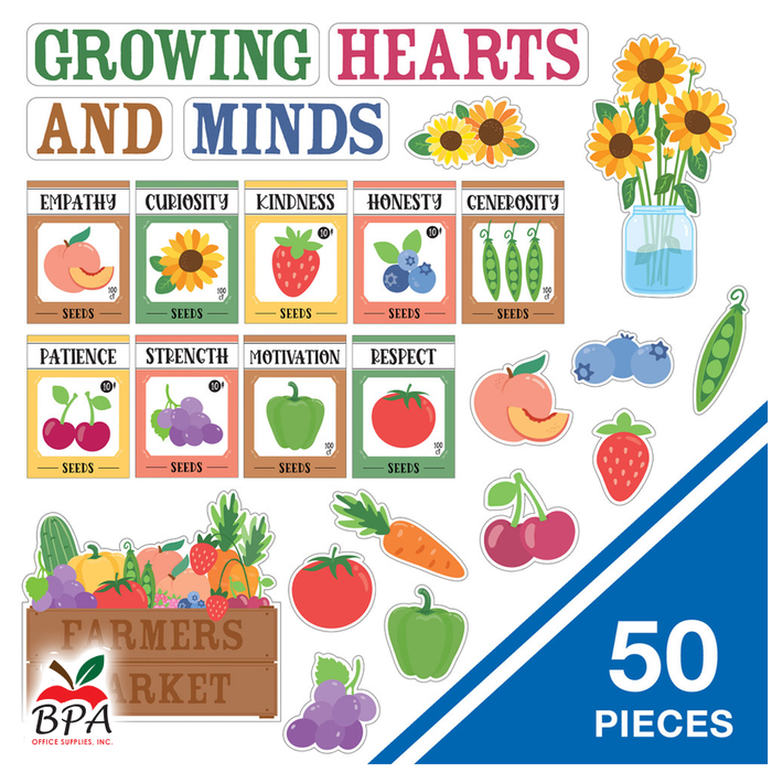 Carson Dellosa •  Set Decorativo "Farmers Market - Grow Hear"