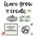 Carson Dellosa •  Set decorativo "Farmhouse Motivational Signs"
