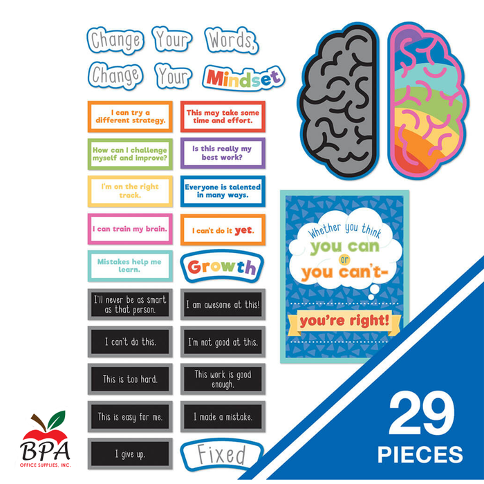 Carson Dellosa •  Set decorativo "Growth Mindset"