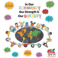 Carson Dellosa •  Set decorativo "Our Strength is Our Diversity"