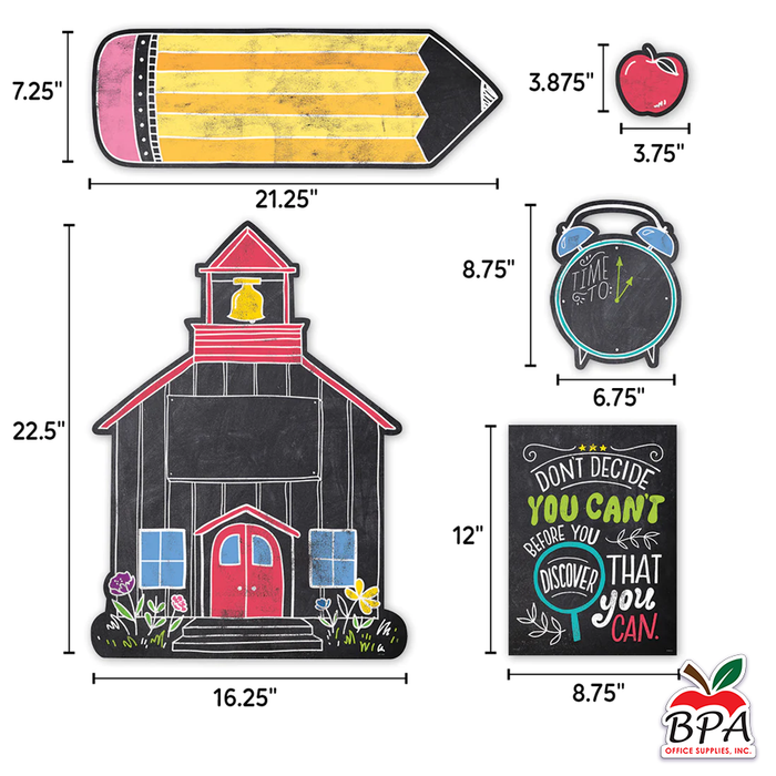 CTP • Set decorativo "Chalk It Up! School Time Fun"