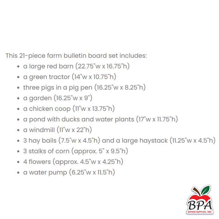 CTP • Set decorativo "Farm Friends Farm Fun"
