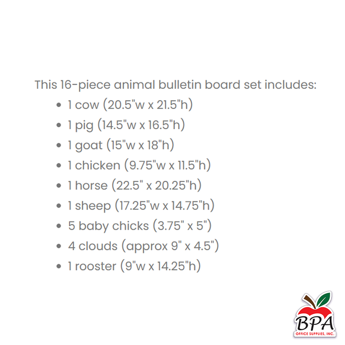 CTP • Set decorativo "Jumbo Farm Friends"