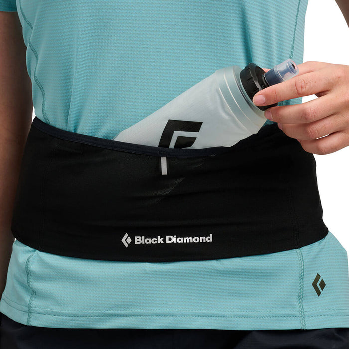 Black, showing how soft flask can slide into front pocket
