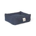 Dog Bed Navy pinstripe X-Small