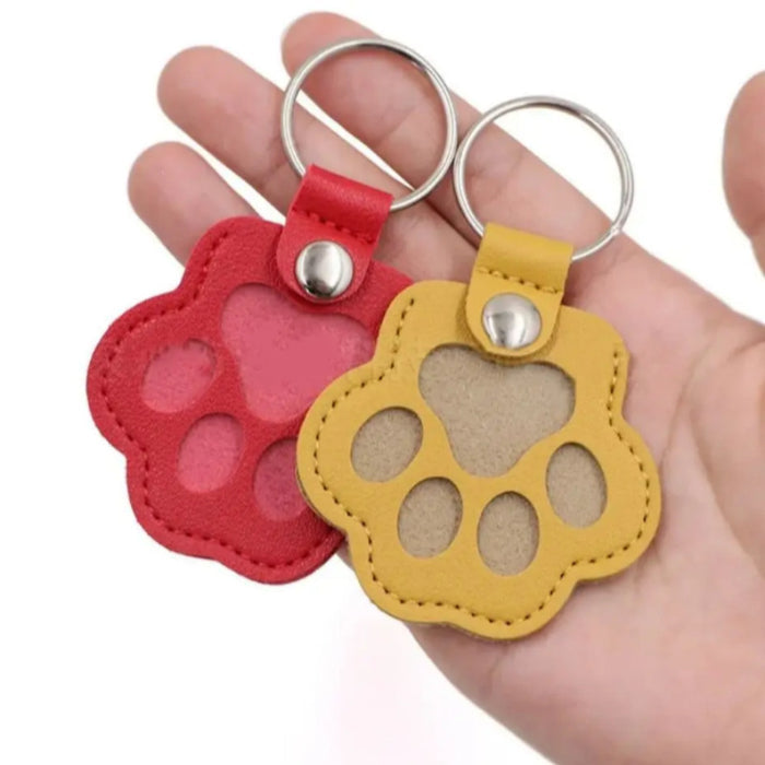 Dog Paw Pet Hair Keepsake Keychain