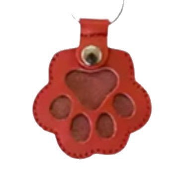 Dog Paw Pet Hair Keepsake Keychain