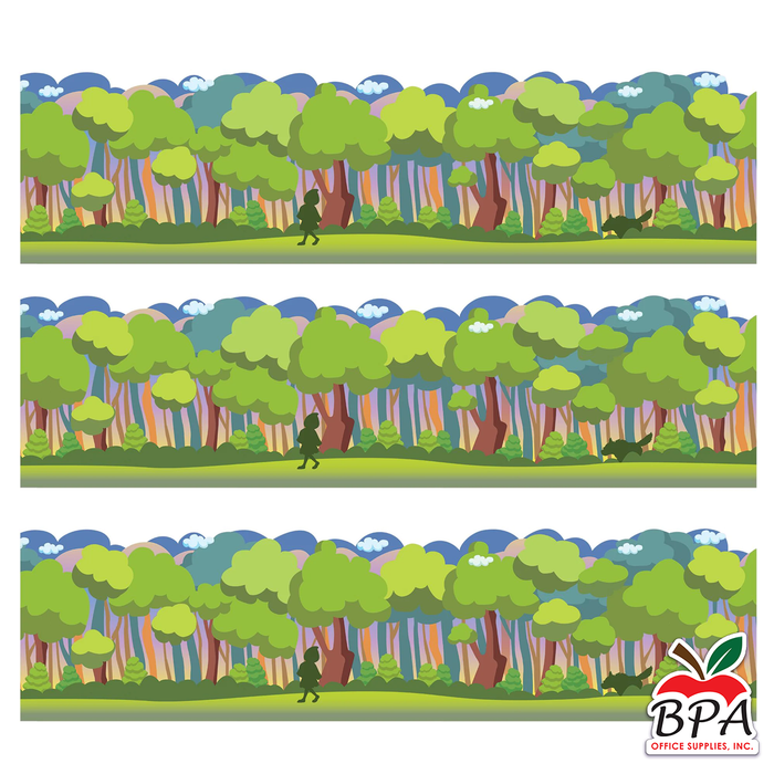 Eureka •  Borde "Once Upon A Dream - Forest - Extra Wide Deco Trim"