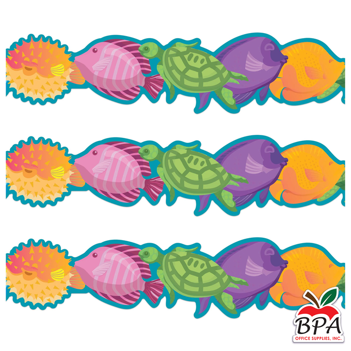 Eureka •  Borde "Seas the Day - Marine Life Extra Wide Deco Trim"