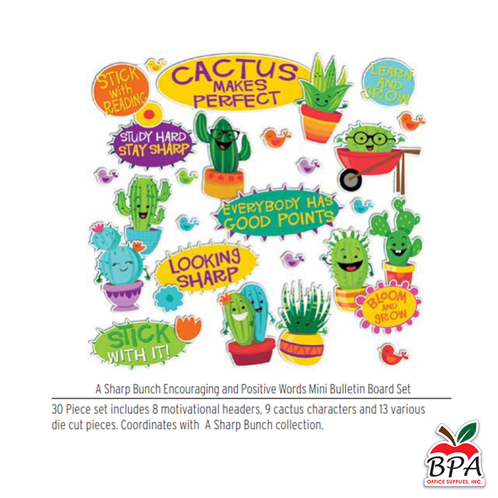 Eureka • Mini set decorativo "A Sharp Bunch - Encouraging and Positive Words"