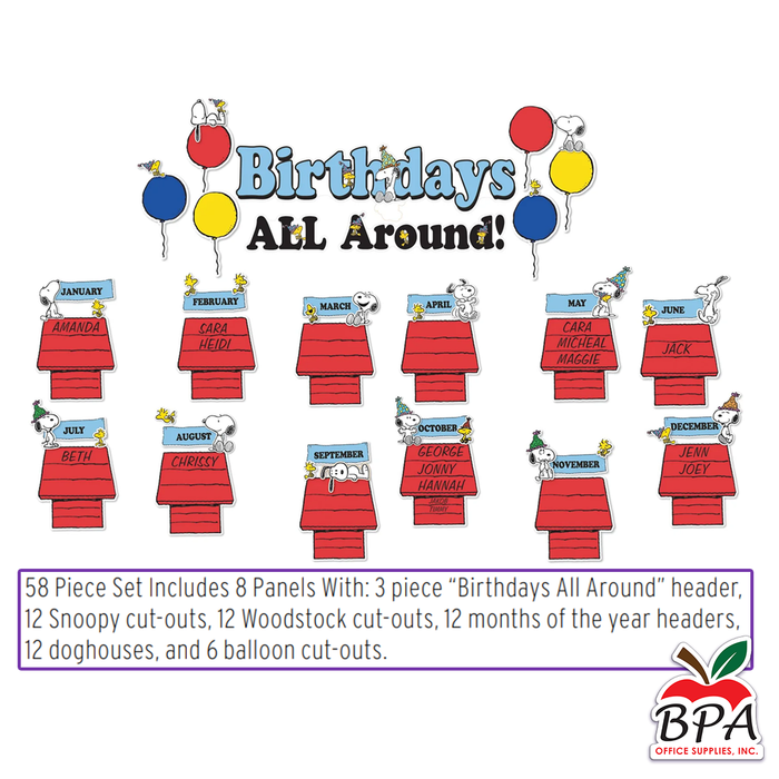 Eureka • Mini Set-decorativo "Peanuts - Birthday"