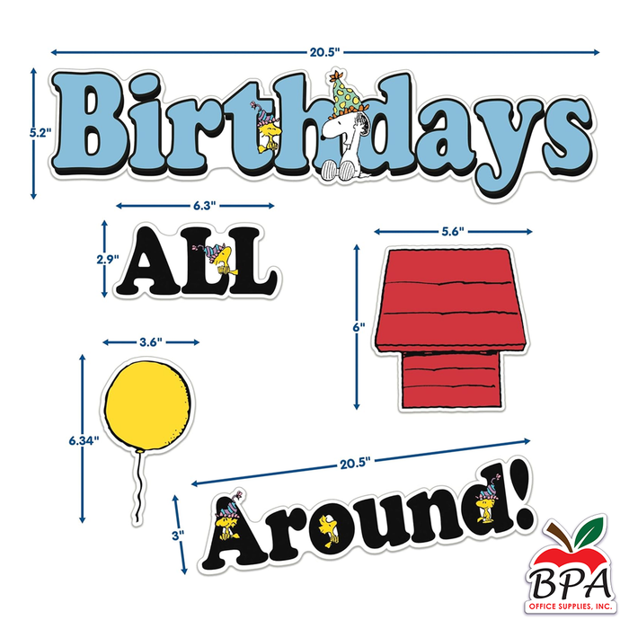Eureka • Mini Set-decorativo "Peanuts - Birthday"