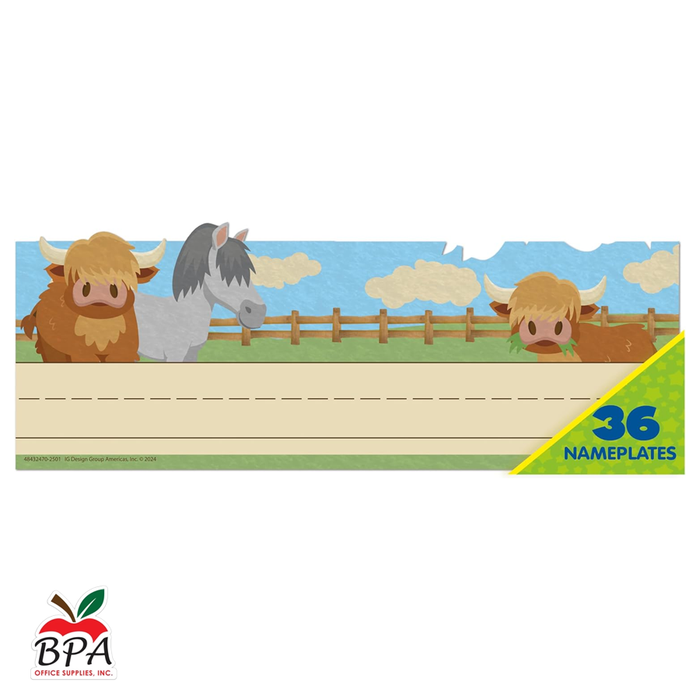 Eureka •  Tented Name Plates "Wild Wild Classroom"