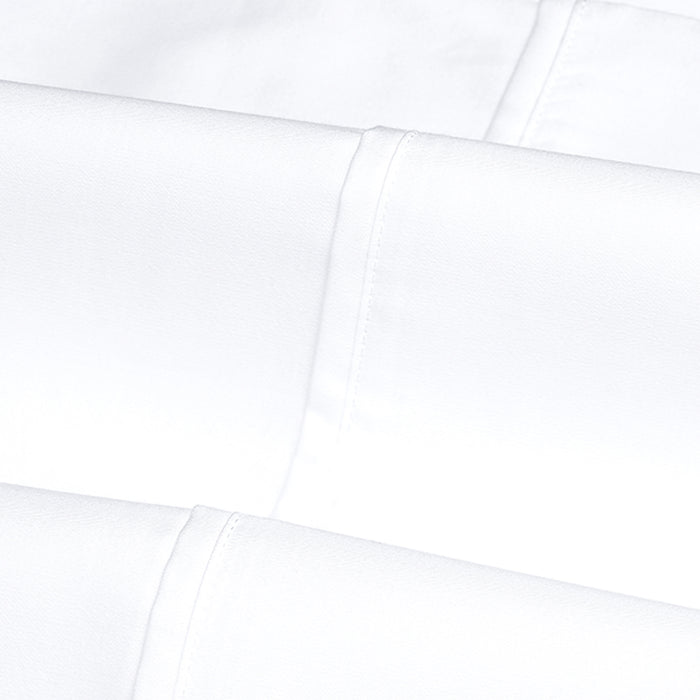 Everyday Ease Sateen 400 Cotton Flat Sheets 2-Pack