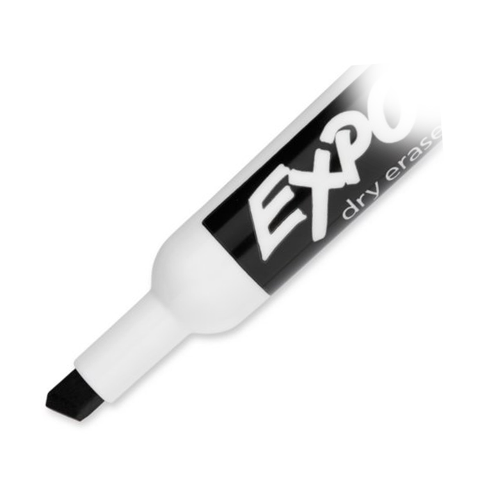 Expo •  Dry Erase Marker - Chisel Tip (Negro - 12pcs)