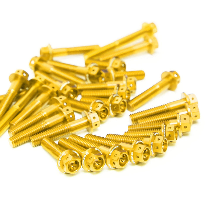 Gold Honda VFR800X Crossrunner X 800 11-17 CNC Crankcase Cover Bolt Kit