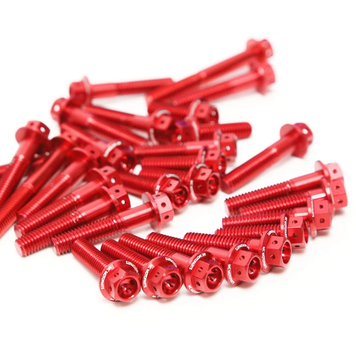 Red Honda VFR800X Crossrunner X 800 11-17 CNC Crankcase Cover Bolt Kit
