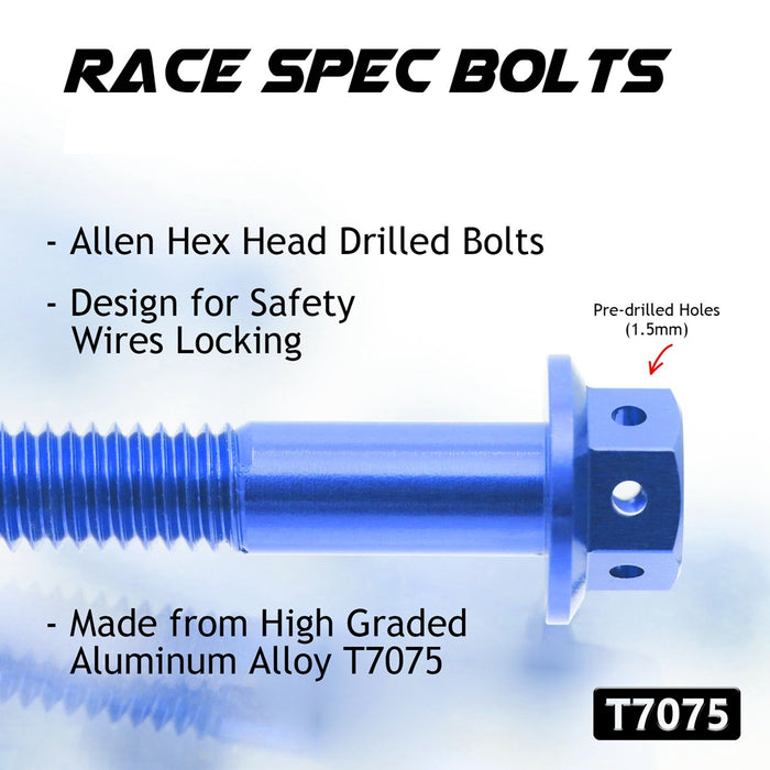 Details of Yamaha YZF R1 1998-1999 CNC Crankcase Cover Bolt Kit Set