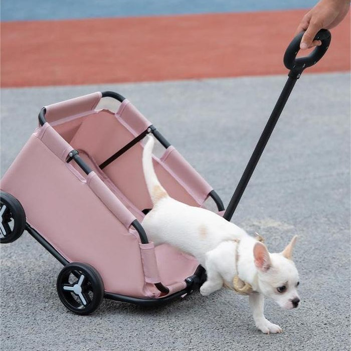 Foldable Pet Stroller Portable Small Pet Travel Cart