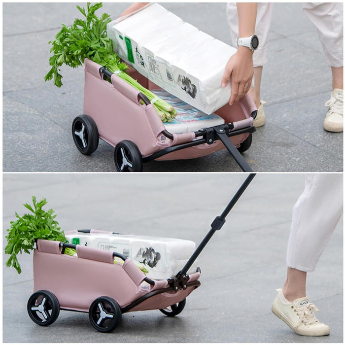 Foldable Pet Stroller Portable Small Pet Travel Cart