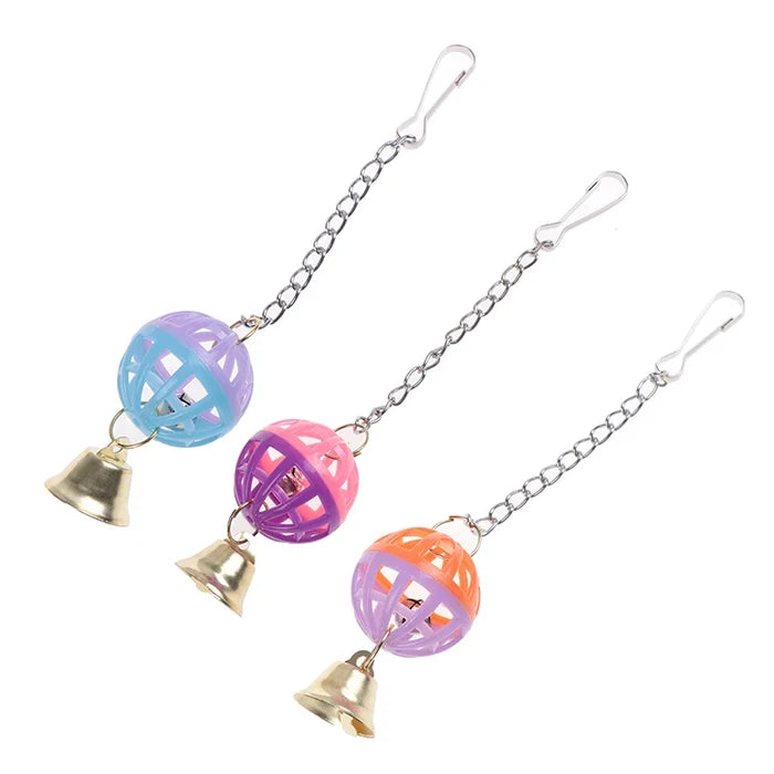 Hanging Bell Swing Toy for Birds